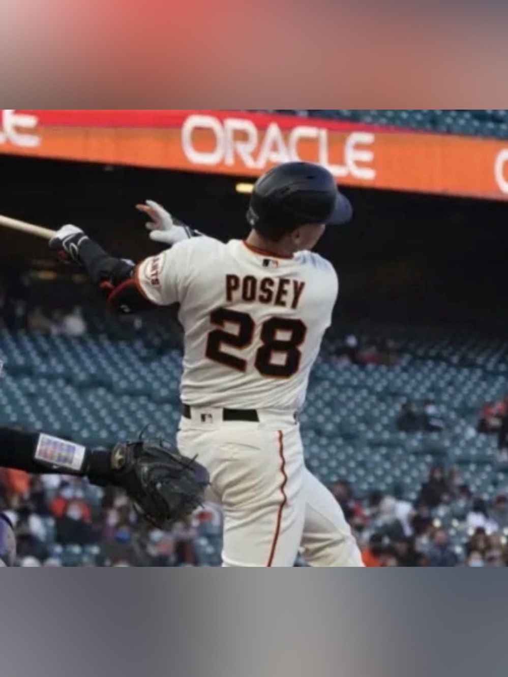 Nike San Francisco Giants Cream Buster Posey #28 Baseball MLB Jersey Men's 2XL - Picture 4 of 9